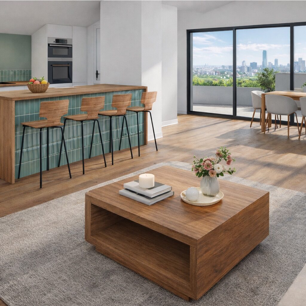 1 AppartementPro Salon cuisine espace de vie architecture interieure