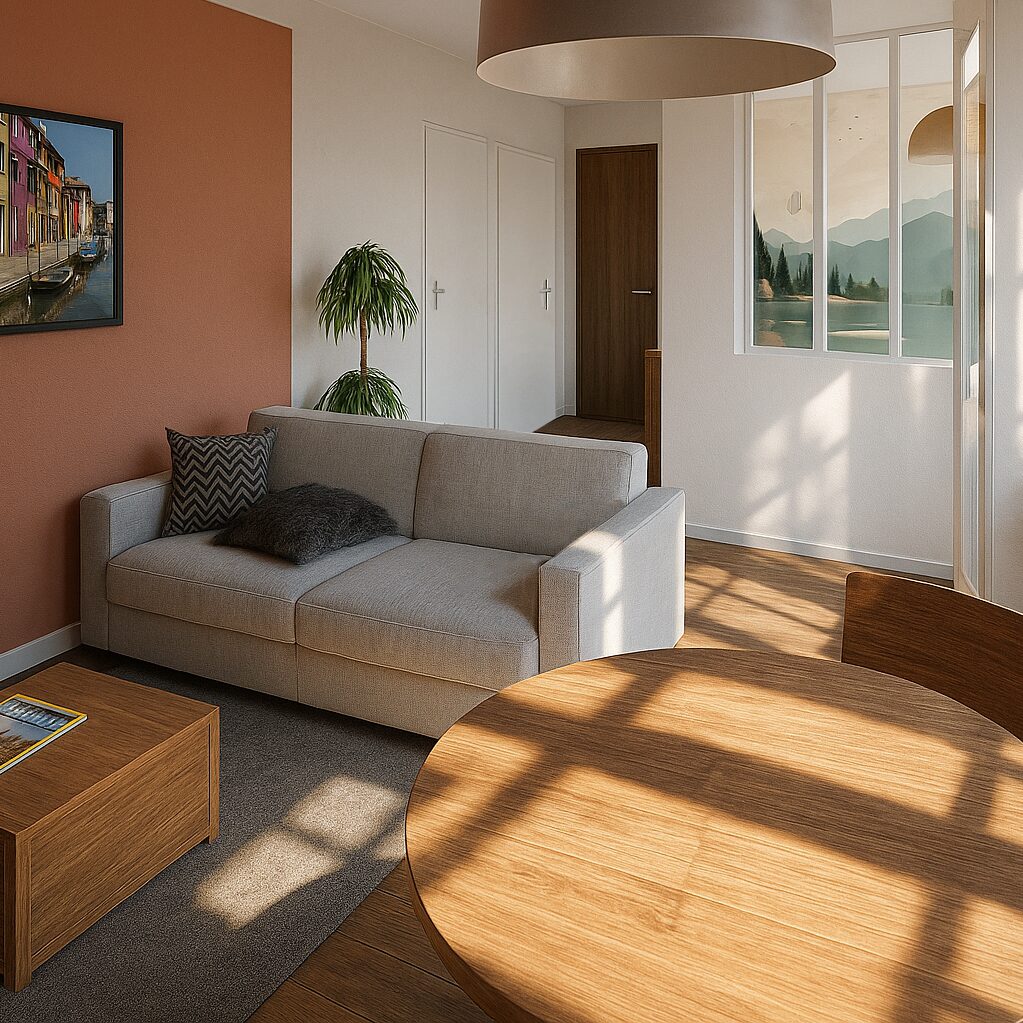1 Projet Airbnb Appartement Salon architecture interieure