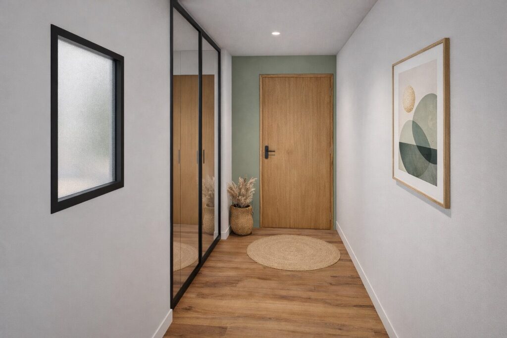 3 AppartementPro Entree espace de vie architecture interieure