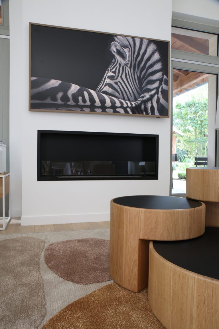 4 Espace salon meuble sur mesure meuble tv cheminee