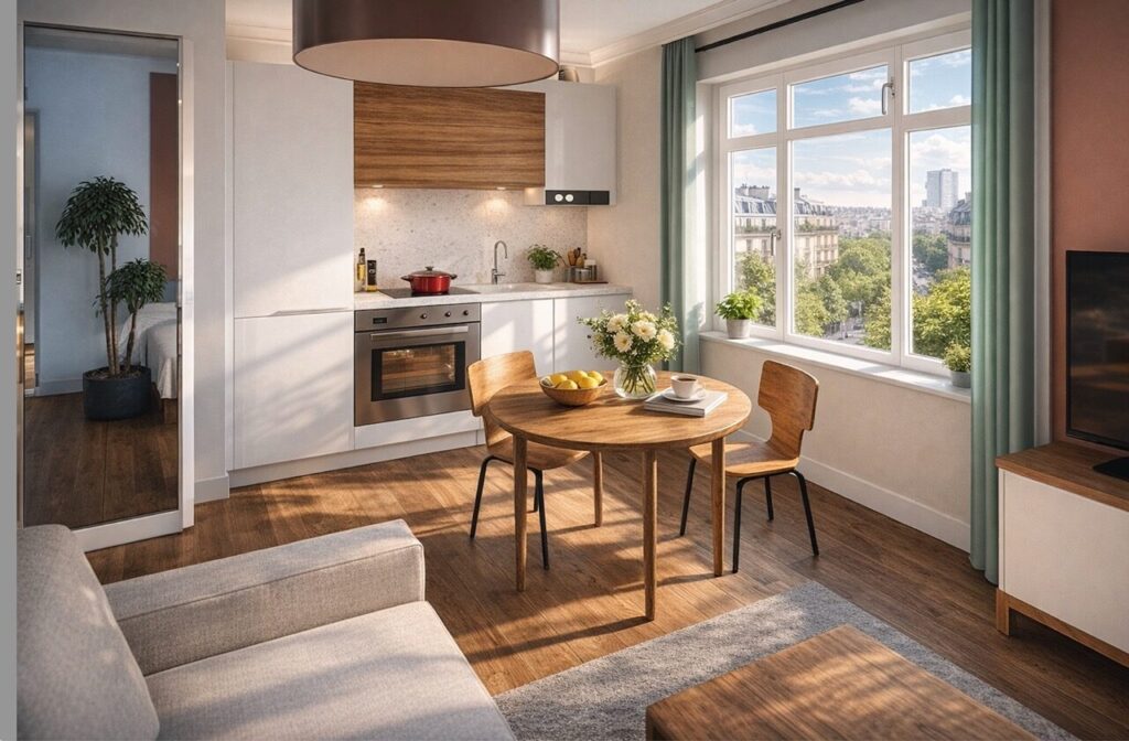 4 Projet Airbnb Appartement Cuisine architecture interieure