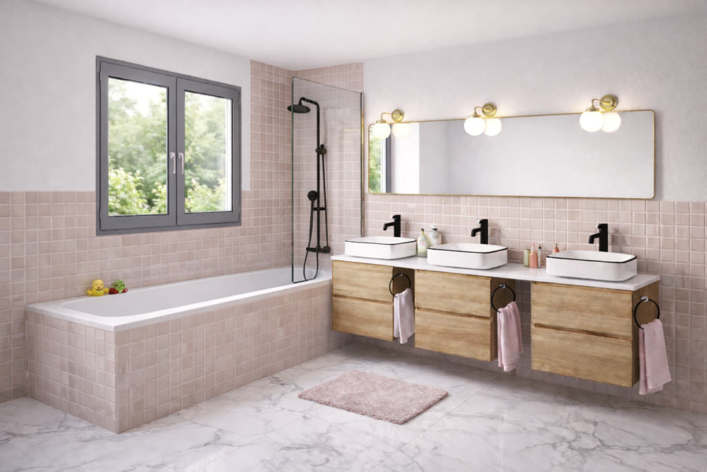 Salle de bain pour enfants